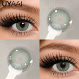 Colored Contact Lenses Makeup Green Lenses Beauty Siri Blue Colored Pupils Cosmetic Natural Brown Pupils 14.5mm Big Eyes
