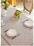 White Lace Tablecloth Rectangular Dust-Proof Tablecloth Tea Table Cloth Wedding Atmosphere Decoration Household Table Decor