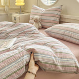 Class A Pure Cotton Printed Checkered Quilt Cover All-cotton Yarn-dyed Washed Single Duvet Cover 160x210 Bedding