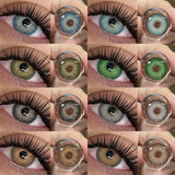 Hot Sales Colored Pupils for Eyes Green Eye Lenses 1 Pair Blue Colored Contacts Brown Natural Fashion Lenses Beauty Lense