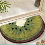 Wool Fruit Shaped Bath Rug  Non Slip Bathroom Mat Soft Decorative Floor Carpet for Bedside Living Room Nursery