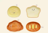Ceramic Plate Cute Bread Seasoning Dish Underglaze Color Good-looking Dish Household Sauce Dish