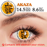 1 Pair Halloween Contact Lenses for Eyes Cosplay Lenses Anime Lenses Anime Accessories  Lenses Black Lenses Red Lens