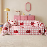 Cartoon Pattern Couch Towel, One Piece All Inclusive, Four Seasons Universal Imitation Hemp Settee Cover, Anti Slip Dust Covers