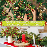 6/12Pcs Christmas Decoration 22CM Artificial Pine Branches for Home Decor Christmas Tree Pendant Ornament Party Gifts Supplies