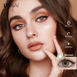 New Color Contact Lens Natural Pupils Green Lens Makeup Colored Pupils Gray Contact LensesCosmetics Natural Pupils