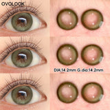 Sky Blue Colored Contact Lenses Half Year 14.5mm Micro Star Flecks Glitter Lens Iris For Daily Soft Natural Makeup 2PCS
