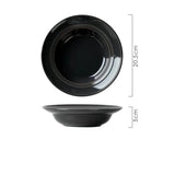 Nordic Style Ceramic Disc High-end Solid Versatile Dining Plate Household Pasta Serving Plates Minimalist Western Tableware