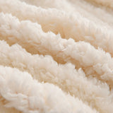 New Christmas Snowflake Fleece Blanket Double Layer Thick Warm Throws Blankets for Sofa Bed SpringAutumn Faux Wool Blanket