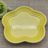 Plum Blossom Small Plate 14cm Sauce Plates French Cool Color Cake Dish Gradual Spit Bone Dishs Tableware Ceramic Dessert