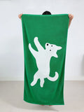 Color Matching Pure Cotton Towels Yarn-dyed Face Soft Towel Class Long-staple  Absorbent Bath Towel  Kids Towel