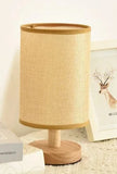Wooden USB Bedside Night Light, Cylinder Lampshade Desk Lamp, Bedroom Home Decor Lamp, Perfect Birthday