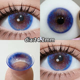Big Diameter Natural Brown Colored Contacts 2pcs High Moisture Half Yearly Lenses 0.00D No Power for Party Daily Wear