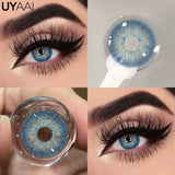 Color Contact Lenses For Eye Cosmetic Black Lens Makeup Beauty Green Eyes Contact Natural Brown Contact Eyes Makeup