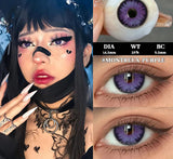 1 Pair Halloween Contact Lenses for Eyes Cosplay Lenses Anime Lenses Anime Accessories Lenses Black Lenses Red Lens