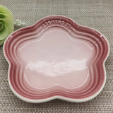 Plum Blossom Small Plate 14cm Sauce Plates French Cool Color Cake Dish Gradual Spit Bone Dishs Tableware Ceramic Dessert