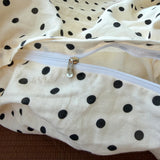 Fashion Polka Dots Printed Duvet Cover Set Super Soft Queen Size Bedding Sets Single Double Quilt Cover and Sheets Pillowcases