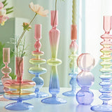 Candlestick Holder Glass Candle Holder for Candlestick Dinner Party Wedding Centerpieces Table Decoration Home Decor