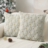 Christmas Pillow Covers 18 x 18 inch Set of 2 Dark Green Christmas Tree Pillow Covers Decorations Home Bedroom Sofa Decors