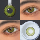Colored Contact Lenses Royal Blue Emerald Green Sky Color Contacts Eye Lens Eyes Half Year 2Pcs