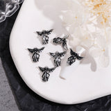 10PCS Gothic Style 3D Alloy Nail Art Charms Skeleton Cross Accessories Parts For Halloween Nail Decoration Design Supplies Tool