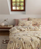 Floral Rose Cotton Bedding Set 4-Piece Pure Cotton Bed eet Cover Duvet Cover Country Sle Korean System Turtle Mister Brand