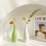 Small Fresh Ceramic Vase Simple Home Decoration Vase Living Room Dining Table Top Vases Small Flower Utensils