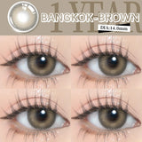 1pair Myopia Lenses Colored Natural Contact Lenses with 0 to -6.00 Degree Eye Contacts Prescription Lens Fashion Lenses