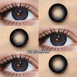 Natural Color Big Diameter Colored Contacts 2pcs High Moisture Half Yearly Lenses 0.00D No Power
