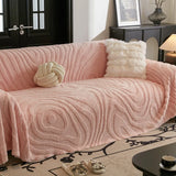 Simple Plush Sofa Cover Anti Slip, 2, 3 Seats, Soft Velvet Couch Cover for Living Room, Armchair Slipcover, Towel Blanket