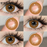 Brown Colored Contact Lenses Gray Beauty Makeup Lenses Fashion Blue Lens Brown Eyes Contacts Yearly Green Eye Lens