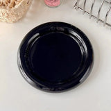 ins style tableware chubby  household high-end pure white dessert plate coffee shop pasta plate breakfast