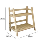 Desktop Cup Storage Rack Organizer Imitation Rattan Cup Rack Double-layer Coffee Corner Cup Sundries Storage Rack Kitchen Shelf