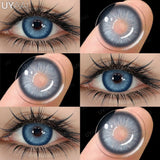 Daily Colored Contact Lenses Myopia 1 Day Disposable Colored Pupils Green Eye Contacts Gray Natural Fashion Lenses
