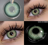Color Contact Lenses For Eyes 1pair Yearly Natural Eye Color Lens Cosmetic Soft Eye Lenses Beauty Pupils with Lens Case