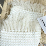 Nordic White Casual Throws Blankets Soft Comfortable Knitted Shawl Sofa Blanket Bed End Cover Hotel Home Decoration Bedspread