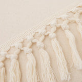 Cotton Linen Boho Cushion Cover for Sofa Couch Bench Car Home Decor Comfy Square Farmhouse Cushion Pillow Case with Tassel
