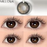 2PCS Natural Brown Contact Lenses for Eyes High Quality Eyes Color Contacts Lenses Makeup Beauty Big Pupil Yearly Use