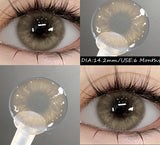 2 pcs New Colored Contact Lenses Natural Gray Eyes Contacts Blue Beauty Pupils Brown Makeup Contact Green Eye Lens