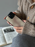 Fashion INS Chinese Ink Painting Misty Rain Pattern Leather Phone Case for iPhone 15 14 13 Pro Max Back Phone Cover for 12 Funda