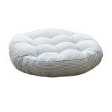 Stripe Garden Patio Seat Cushion Round Chair Pad Home Floor Cushion 22 Inch Window Pad Throw Pillows Indoor/Outdoor