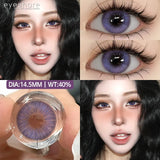 1Pair Brown Lenses Contact Lenses for Eyes Lenses softlenses Eye Lenses Korean style Lenses Yearly Color Eye Lens