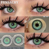 1 Pair Color Contact Eye Color Lenses Makeup Natural Black Lens Cosmetic Brown Eyes Lenses Woman Makeup Beauty Softlens
