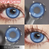 Cosplay Colored Contact Lenses - Stardust Brown & Gray Cosmetic Lens 1Pair Yearly Disposable Eye Makeup Color Contacts