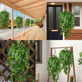 2pcs Artificial Plants Monstera Leaf Vines Green Hanging Garland for Wall Decor Home Garden Wedding Party Decoration Fake Plant