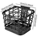 Detachable Bike Front Basket Convenient Easy to Install with Lid Luggage Storage Large,Carrying Bike Basket Storage Accessories