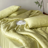 Lyocell Jacquard Soft Silky Cooling Bedding Set Single Double Queen King Duvet Cover Bed Sheet/Fitted Sheet Pillowcases 3/4Pcs