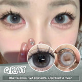 (2pcs)1Pair Myopia Color Contact Lenses for Eyes Fashion Prescription Lenses Beauty Pupils Blue Green Brown Grey Lenses