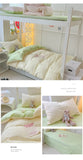Japan Style Bedding Set Plaid Duvet Cover Set With Sheet Bedroom Decor Skin Friendly King Single Double Bedding Set Home Textile