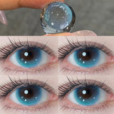 1Pair Korean Lenses Green Eyes Contact Lenses Blue Pupils for Eyes Style Green Natural Cosmetics Fast Shipping